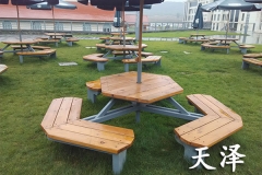 山东防腐木桌椅